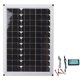 thumbnail image 1 of Kit de cargador de batería de panel solar de 100 W y 18 V, panel solar de silicio monocristalino con controlador USB dual para coche, caravana, barco, etc., 1 of 14
