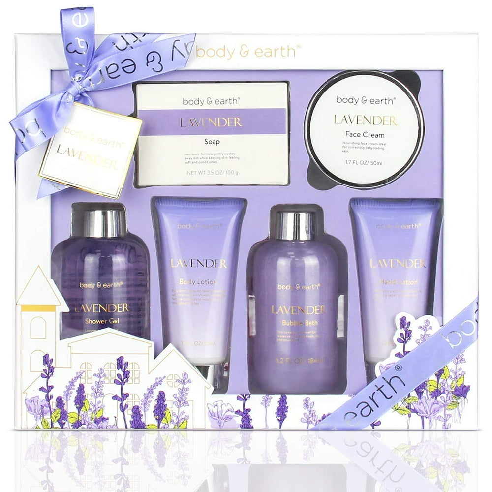 Bath and Body Gift Set Luxurious 6 Pcs Bath Kit for Women, Body