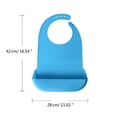 thumbnail image 3 of Misright Soft Silicone Adult Bib Waterproof Saliva Towel Feeding Apron Burping Cloths, 3 of 20