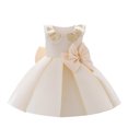 thumbnail image 1 of Baby/Toddler Girls Wrought Cloth Bow Princess Dress, 1 of 6