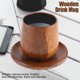 thumbnail image 2 of Juego de jarras de cerveza de madera rústica con bandeja para té y zumo vintage y experiencia de bebida clásica, 2 of 8
