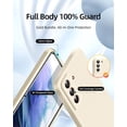 thumbnail image 2 of 3 in 1 for Samsung Galaxy S21 Plus Case, with 2 Pack Screen Protector, with Full Camera Cover Protection，Liquid Silicone Slim Shockproof Protective S21+ Phone Case (Stone), 2 of 12