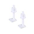 thumbnail image 1 of 4Pcs Plastic Toilet Seat Hinge Bolt Screw with Nuts Set 27x27mm(Random Screw Style), 1 of 9