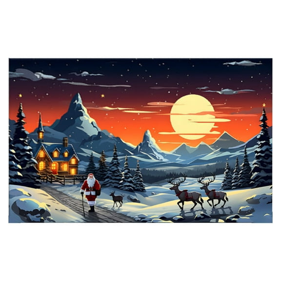 Yaoyar Non-Slip Area Rugs Home Decor, Funny Christmas Floor Mat Living Room Bedroom Carpets Doormats