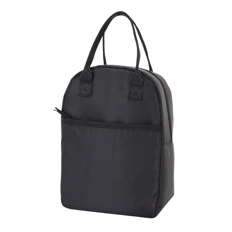 Mainstays Black Reusable Lunch Bag, 6L Capacity photo 5