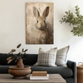 thumbnail image 4 of WFSposter Rabbit Canvas Wall Art Vintage Rabbit Painting Animal Landscape Art Retro Animal Wall Art Vintage Rabbit Picture Cute Animal Painting Cute Rabbit Poster Nursery Rabbit Picture Unframed, 4 of 7
