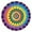 Colorful Rainbow Tie, variant on Colorful Tie Dye Mandala Pattern Round Fitted Tablecloth with Elastic Edge,Dining Table Cover Waterproof,Outdoor Round Tablecloth for Camping,Dining,Indoor and Outdoor
