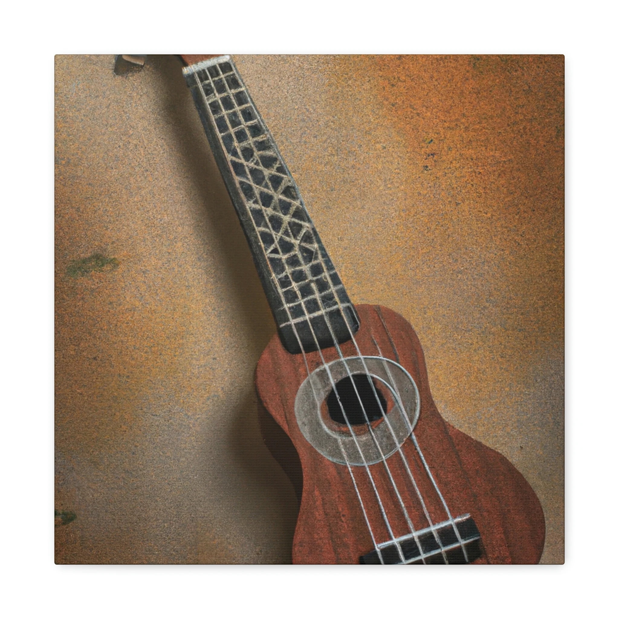 Ukelele Strumming Bliss - Canvas