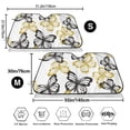 thumbnail image 3 of Fotbe Golden Glitter Butterflies Car Windshield Sunshade | Sun Visor Protector Front Window Shade, Keeps Out UV Rays, Keeps Your Vehicle Cool-Small, 3 of 7