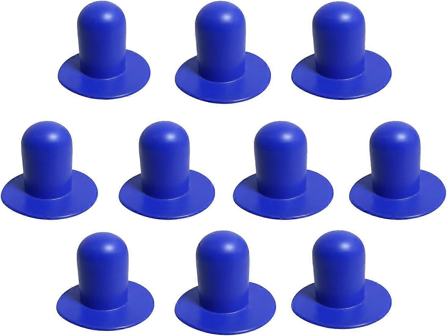 Bouchons D'Arrêt Pour Pompe De Piscine - Lot De 10 - Compatible Lay-Z-Spa Et Autres - PVC Bleu/Noir