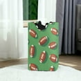 thumbnail image 6 of Yayeee Freestanding Laundry Hamper with Handle Collapsible Large Storage Basket for Clothes, American Footballs, 6 of 7