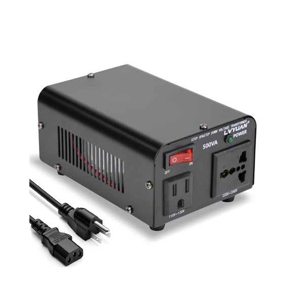 LVYUAN Voltage Transformer Converter 500 Watt Step Up/Down Convert from 110-120 Volt to 220-240 Volt and from 220-240 Vo