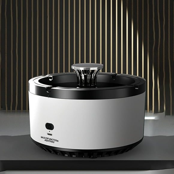 Purificador de humo 2 en 1 cenicero inteligente | Purificador de aire portátil para casa, oficina y coche | Potente eliminación de olores con ventilador de succión | Filtro incorporado | Fácil de