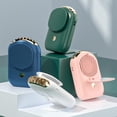 thumbnail image 4 of De Cuello Silencioso Con Carga Usb Con Espejo De Maquillaje Ventilador De Cuello Colgante 3 Velocidad De Viento Ajustable Mini Ventilador De Mano Para Caminar Pesca Fitness Cateissary HA047703-01, 4 of 6