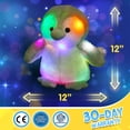 thumbnail image 2 of Animal de peluche Houwsbaby con luz LED, diseño de pingüino, 30 cm, para niños, 2 of 8