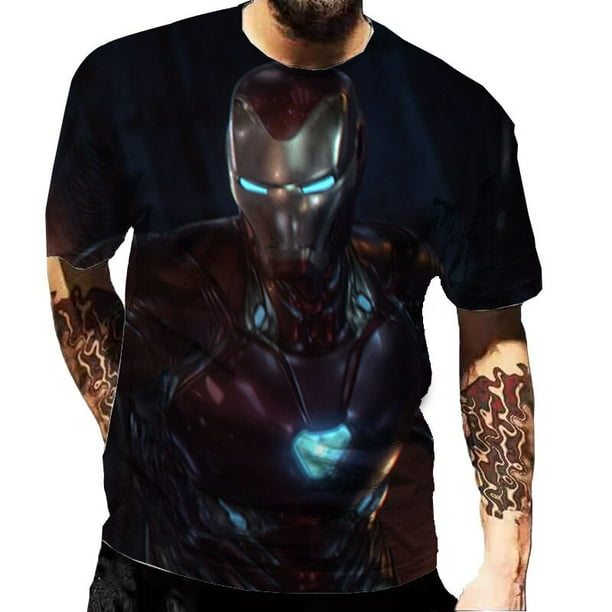 Disney Wunder Held Iron-Man 3D-Druck Männer Kurzarm camiseta neue Kleidung Sommer Streetwear Casual Fashion Kinder Tops xuanjing unisex