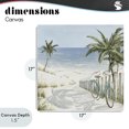 thumbnail image 4 of Stupell Industries Tropical Beach Bike Coastal Scene Canvas Art, 17 x 17, by Lorenzo Collective, 4 of 8
