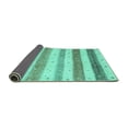 thumbnail image 2 of Ahgly Company Indoor Rectangle Solid Turquoise Blue Modern Area Rugs, 6' x 9', 2 of 4