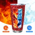 thumbnail image 5 of KLL Red Glitter Print 40oz Stainless Steel Insulated Car Cup with Spillproof Lid - Keep Your Drink Hot or Cold on the Go-Without Straw, 5 of 8