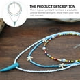thumbnail image 5 of LABSERRON Colorful Beaded Necklace Multi-Colored Bohemian Style For Women 1Set 19.7In, 5 of 11
