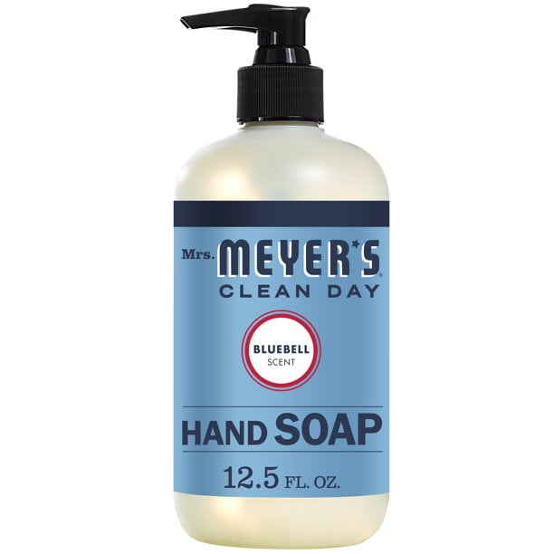 Mrs. Meyer's Clean Day Liquid Hand Soap, Bluebell Scent, 12.5 Ounce Bottle (Pack of 3)