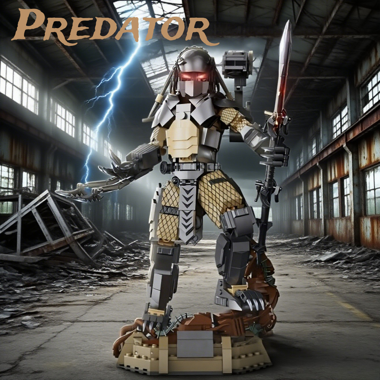 Remocguys Alien Predator Model Building Set Compatible with Lego Action Figure for Adults 978 Pcs