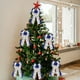 thumbnail image 4 of Adorno de Árbol de Navidad: Lazo para La Punta Del Árbol, Adorno Navideño Hecho a Mano, Lazo de Felpa con Borde de Cinta, 4 of 6