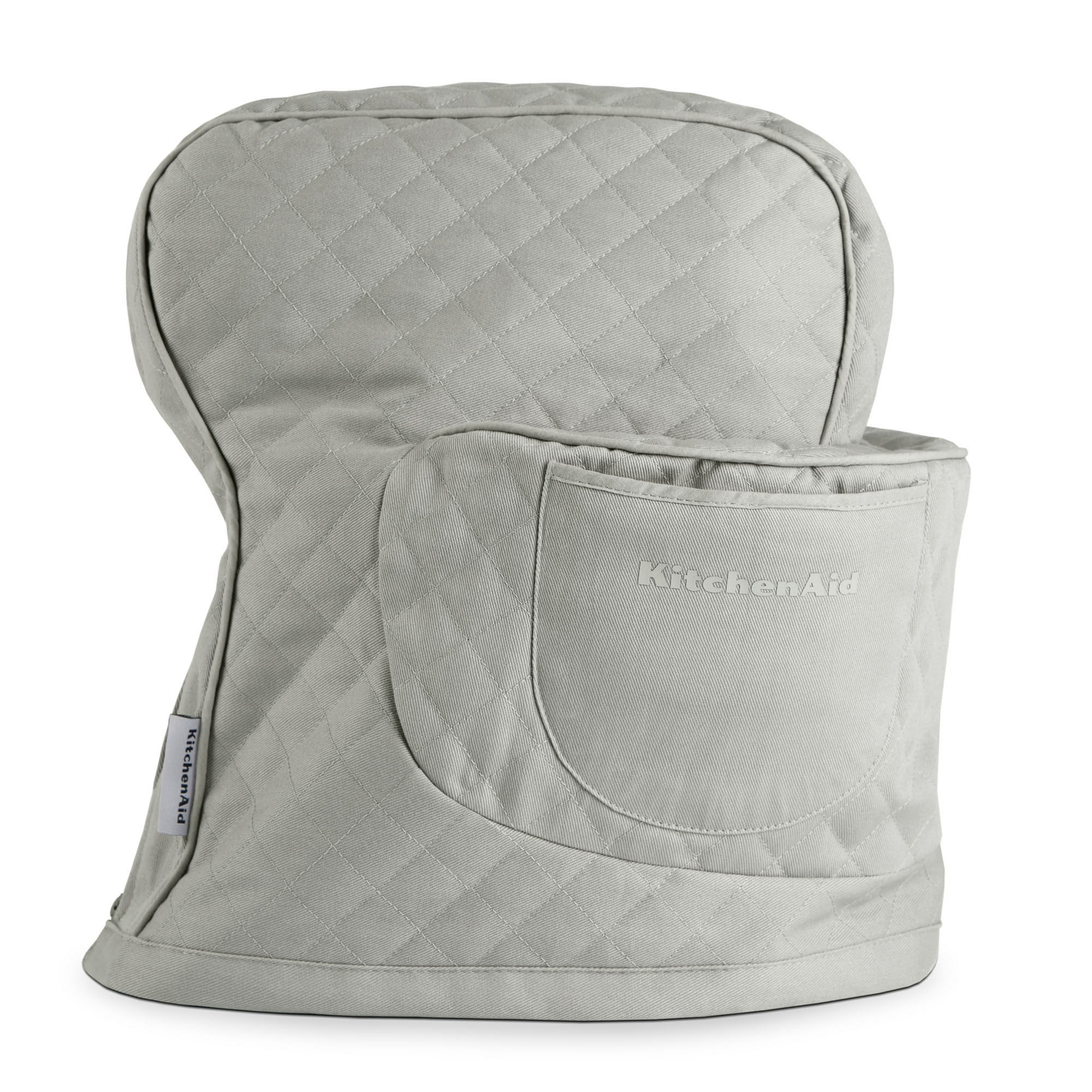 KitchenAid Quilted Fitted Tilt-Head Stand Mixer Cover Single Pack, Grey, 14.375"x18"