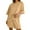 Beige, variant on Summer Fsshion Plus Size 2 Piece of Sets for Womens Casual Solid Color Home Short Sleeved Round Neck Pajama Top With Pants Set