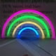 thumbnail image 5 of Lámpara Letrero de neón creativo Luz para habitación de niños de noche Mural Decoración de fiesta (Arco iris) Ehuebsd Para estrenar, 5 of 8