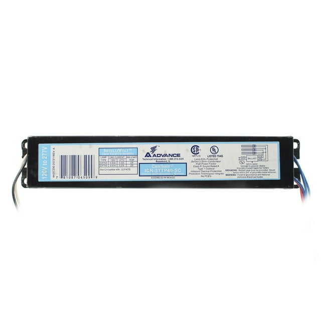 Advance Philips Icn-3Ttp40-Sc Centium Balasto 3 Lámparas Ft40 40W Cfl 120/277V