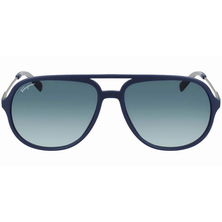 Sparkling Navy Ferragamo Sunglasses orig $250 Ferragamo SF2001S 432 - Transparent blue Sunglasses  main image 4