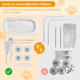 thumbnail image 2 of L&W BROS. Cat Window Perch with Soft Cushion, Foldable Cat Window Hammock Hold up 50 lb, Machine Washable, Easy to Assemble, White, 2 of 7