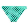 thumbnail image 2 of In Mocean Teal Polka Dot Shirred Bikini Bottom Swimwear Juniors' Women's Small, 2 of 2