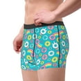 thumbnail image 2 of Yiaed Donut Print Men's Soft Cotton Boxer Shorts Breathable Boxers Underwear Moisture-Wicking Underwear Stretch Boxer Briefs for Man-XX-Large, 2 of 5