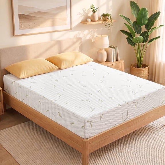 Beddle 10 inches Queen Size Memory Foam Mattress,Gel Mattress in a Box Medium Firm for Pressure Relief