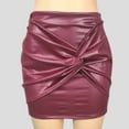 thumbnail image 2 of vigerkar Womens Leather Mini Skirt, High Waisted Bodycon Pencil Skirt for Women and Teens, Party Short Skirt , S, 2 of 4