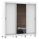 thumbnail image 2 of Ropero Closet Madesa Mônaco 3 Puertas Espejo con Pies Blanco, 2 of 5