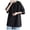 A-Black223, variant on JAJAHO Mens Oversized Short Sleeve T Shirt Crew Neck Fashion Side Button Solid Color Basic Tee Drop Shoulder Summer Trendy Tops