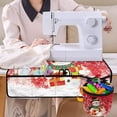 thumbnail image 4 of HELLHERO Beautiful & Practical Fusion Sewing Machine Pad Foldable Polyester Fabric Waterproof Christmas Snowmen and Music for Woman Gifts Travelling, Christmas, 4 of 5