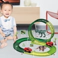 thumbnail image 4 of Juguetes de dinosaurio de bricoje Juguete modelo eléctrico flexible para Juego de juguete de carreras para de 3 4 5 108 piezas SM SunniMix Juego de pista de tren, 4 of 8