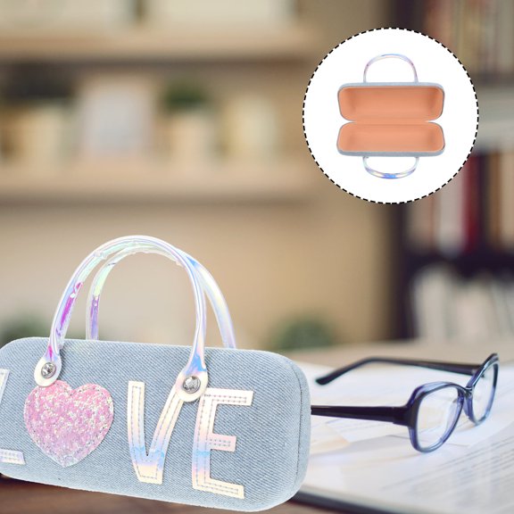Milisten Back to School Eyeglass Case for Kids Glasses Case Assorted Color Pu 1Pack