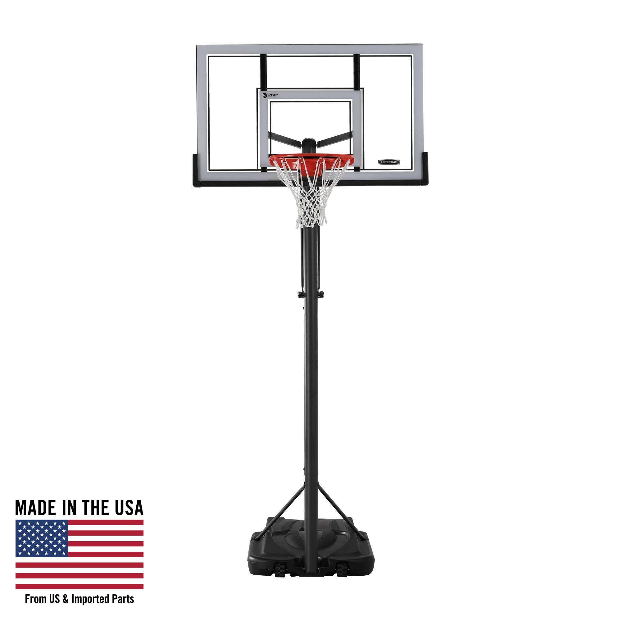 Lifetime Adjustable Portable Basketball Hoop (54Inch Acrylic) 71522