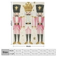 thumbnail image 4 of Pratyus Nutcrackers Flannel Throw Blanket for Couch Sofa Bed, Christmas Home Decor All Seasons Theme 40x50in, 4 of 6