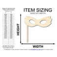 thumbnail image 2 of Unfinished Wood Stick Mask Shape 30" / 3/4", 2 of 3