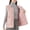 Pink, variant on Womens Puffer Quilted Vest Lightweight Bubble Cap Sleeve Jacket Winter Warm Button Down Padded Gilet Winter Outerwear