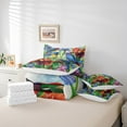 thumbnail image 4 of Floral Hummingbird Comforter Set Full,Rustic Farmhouse Flowers Bedding Set 7 Piece Bed In A Bag,Country Garden Style Irises Bed Set With Comforter,Sheets Pillow Case And Covers, 4 of 5