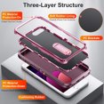 thumbnail image 4 of ULAK iPhone 8 Plus / 7 Plus / 6 Plus / 6s Plus Case, Heavy Duty Shockproof Bumper Phone Case for Apple iPhone 8Plus 7Plus 6Plus 6SPlus for Boys Men Women Girls, Purple, 4 of 8