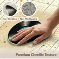 thumbnail image 6 of ODIKA 8'x10' Washable Area Rug Non-Slip Chair-Friendly Mat Vinyl Vintage Record Turntable Disc Soundwave Musical Notes Decorative for Dining Room, Large Office, Lounge, 6 of 7