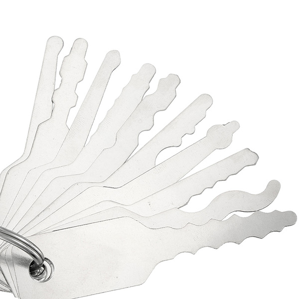 12 in1 Double Sided Car Padlock Key Lock Opener Tools Lock Pick Tools